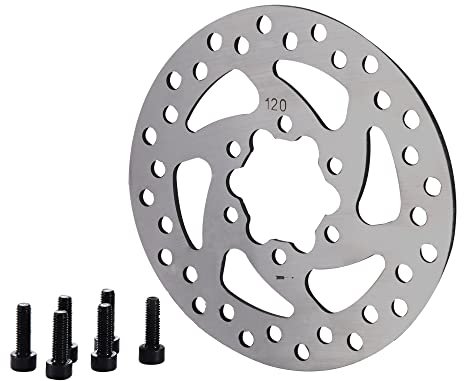 GOOFIT Disco de Freno Moto Trasero y Delanteras reemplazo para 2 Tiempos 33cc 43cc 47cc 49cc 50cc MBX10 MBX11 Mini Quad ATV Scooter Minimoto Go Kart Ciclomotor Plata