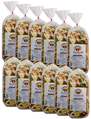 Frische Picchiarelli Tricolor Nudeln aus Italien 12 x 500g - trafila in bronzo