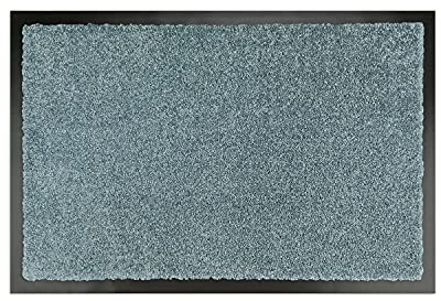 WohnDirect Premium Fußmatte Grau 70x120 cm für Innen und Außen - Schmutzfangmatte mit sehr guter Schmutzaufnahme - rutschfest & waschbar - Küchenteppich, Teppich Läufer, Küchenläufer, Eingangsmatte