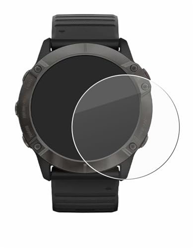 Savvies Armoured Glass compatible with Garmin Fenix 6X Pro Tempered Glass Screen Protector [Shockproof, 9H Ultra Hard]