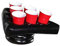 NUOBESTY 1stk Trinkspiele Aufblasbarer Getränkehalter Pong-trinkspiel Pool Pong Rack Bier Aufblasbares Bier Pong Rack Aufblasbare Pong-hüte Aufblasbarer 6 Becher Halter Zubehör Tischtennis