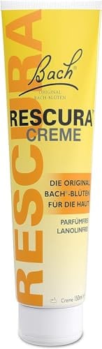 Original Bach RESCURA Creme: (ehemals Rescue) Bachblüten-Mischung + Crab Apple, Feuchtigkeitspflege Hände, Haut und Gesicht, 150g