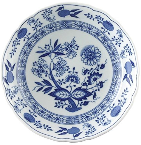 EKM Living Hutschenreuther Vorteilset 4 Stück Blau Zwiebelmuster Blau Zwiebelmuster Salatteller tf. 19cm 02001-720002-13151 und Gratis 1 x Trinitae Körperpflegeprodukt