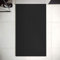 Plato de Ducha de Resina Mineral - Textura Pizarra,Antideslizante y Antibacteriano - Acabado Mate - Incluye Sifón y Rejilla (90x120 cm, Negro)