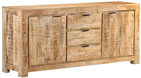 vidaXL Sideboard 175x40x75 cm Raues Mangoholz