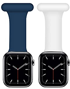 Coholl fob strap Compatible with Apple Watch Strap 38mm/40mm, 42/44mm for Nurses Midwives Doctors Healthcare Paramedics Hikers, Soft Silicone Pin Fob for iWatch Series SE/7/6/5/4/3/2/1 (41mm)