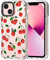 MOSNOVO Case for iPhone 13, [Buffertech 6.6ft Military-Grade Drop Protection] [Anti Peel Off Tech] Clear TPU Bumper Phone Case Cover Design - Cute Cherry