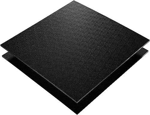 RECYCLING Kunststoffplatten ♲ ABS REGENERAT Platte SCHWARZ, Verschiedene Formate in Stärken 1-10mm, TOP Qualität, MADE IN GERMANY (100 x 49cm, 4mm)