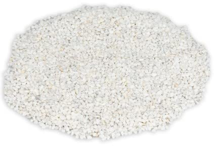 NaDeco Dekogranulat im Beutel, Gewicht ca. 1kg, Körnung 2-3mm, 15 Farben zur Auswahl | Farbsand | Zierkies | Deko-Kies | Quarzsand | Streusand | Farbiger Deko-Sand, Farbe:Weiß