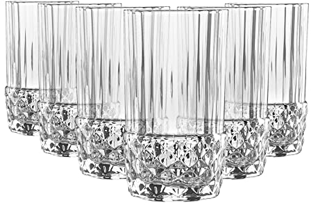Bormioli Rocco America '20s Shot Glasses - Vintage Art Deco Liqueur Shooter Glasses - 80ml - Clear - Pack of 6