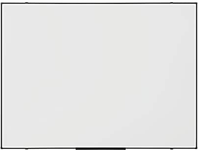BoardsPlus Economy Magnetisches Whiteboard, 118 x 88 cm mit lackierter, trocken abwischbarer Stahloberfläche und Rahmen aus schwarzer Tech-Legierung