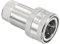 PATIKIL Hidráulico Rápida Conexión Acoplador, 1 Paquete Carbono Acero M22x1.5mm Hembra Rosca 1.57 OD Tubo Montaje Enchufe Adaptador para Construcción Agricultura, Plata