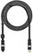 inCharge Rolling Square XL 300 cm - USB-C-Kabel, Universal-Smartphone-Kabel, Geschenk für Männer, 6-in-1-Universalladegerät für Smartphones, technisches Gadget, Schwarz, Lightning-Kabel 100 W