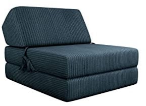 Mirjan24 Sofa Kevin Cord mit Schlaffunktion, Schlafsofa, Bettsessel, Klappmatratze, Faltmatratze, Gästebett, Schlafcouch, Kinderzimmer (Poso 05)