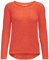 ONLY Onlgeena XO L/S Pullover Knt Noos Jersey de Punto, Tigerlily, L para Mujer