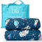 Ella Gewichtsdecke Kinder 2,4 kg 90x120 cm – Therapiedecke, für Stressabbau & Angstzustände, Hypoallergene Glasperlen, weiche & kühlende Baumwoll- Außenschicht, für Kinder von 15-25 kg – Space