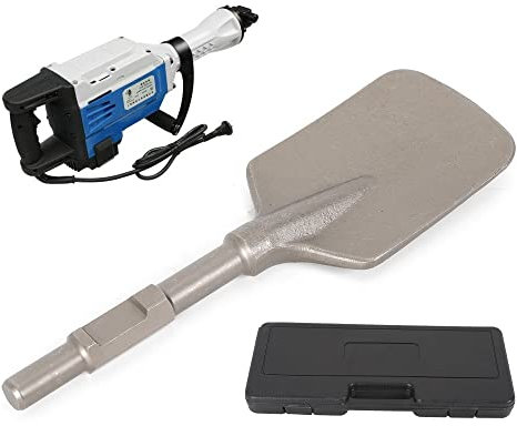 1-1/8 Hex Shank Shovel Spade Chisel Jack Hammer Bits for Demolition Hammers, Clay Spade Bit for Electric Jackhammer, Alloy Steel, Trenching Construction Landscaping