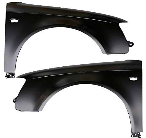 ATEC Germany 1x Kotflügel vorne links mit Blinkerloch, 1x Kotflügel vorne rechts mit Blinkerloch Kompatibel mit AUDI A4 B7 (8EC),A4 B7 Avant (8ED)