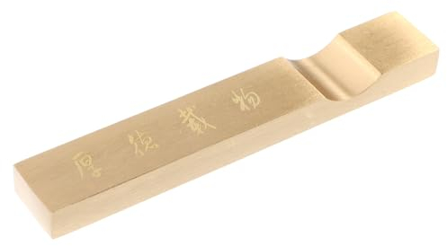 LALAFINA Briefbeschwerer Aus Massivem Messing Rechteckig Chinesische Kalligraphie Dekorativer Safe Für Papier