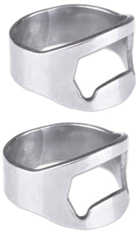 WOFASHPURET 2 Sets Stilvoller Silberner Flaschenöffner Aus Edelstahl Einfach Zu Verwenden Für Bierpartys 10 Stück * 2