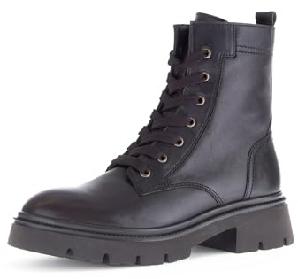 Gabor Damen Combat Boots, Frauen Stiefeletten,Stiefel,Bootee,Booties,halbstiefel,Kurzstiefel,uebergangsschuhe,Moro,40.5 EU / 7 UK
