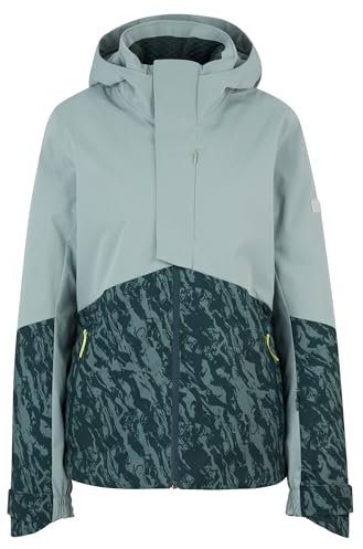 Ziener Damen TEDA Ski-Jacke/Snowboard-Jacke | atmungsaktiv, wasserdicht, jungle print, 42