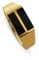 Sprezzi Fashion Herren Ring Silber und Gold aus 925 Sterling Silber vergoldet mit schwarzem Onyx Stein minimalistischer Herrenring (66, Gold)