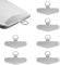 WUSANNA 6 Stück Handykette Halterungm,Halterung für Handykette,Handy Patch,Edelstahl Multifunktionales Handy Lanyard Patch,Handykettenhalterung Funktioniert Mit Den Meisten Smartphones
