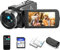 Windancy Video Camera Camcorder, Ultra HD 2.7K 42MP Digital YouTube Vlogging Camera Recorder,Video Camera 30FPS 3.0 Inch LCD 270 Rotatable Degree IPS Screen with 2 Batteries Inculde 32GB SD Card
