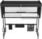 HUOLE Escurreplatos de Acero Escurridor de Platos de 3 Niveles para Fregadero Estante de Secado de Platos con Soporte para Tabla de Cortar Soporte de Cubiertos -75 * 30 * 78cm-Negro