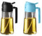 TrendPlain Pulverizador Aceite Spray 470ml - 2 en 1 Spray Aceite Cocina, Dispensadora para Freidora de Aire, Ensaladas, Vinagre y Accesorios Cocina - Negro y Azul Cielo