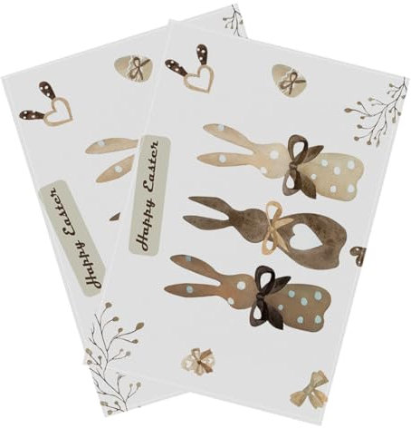 Cabilock Ostern Tischsets Set 2 Stück Dekorative Hasen Tischsets - Tischsets Für Das Abendessen