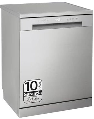 Lavavajillas LG DF142FV Clase D 14 Servicios 49 db Acero Inoxidable - QuadWashTM