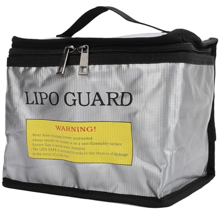 Fireproof Safe Bag, Fiberglass Cloth Battery Storage Box Explosion Proof Large Capacity Battery Storage Guard Safe Pouch for Charging Storing Lipo Batteries