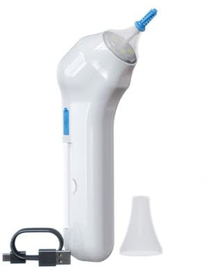 CorpCare EarCleaner Pro - elektrischer Akku Ohrenreiniger – sanfte, sichere & effektive Ohrenreinigung mit LED-Licht und wiederverwendbaren Silikonaufsätzen