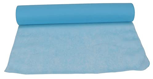 Ghzste Rouleau de Papier pour Table de Massage, Couvre-lit Facial, Non tissé, Jetable, Doux pour la Peau, pour Spa, Club, Centre de Soins de la Peau, Salon de beauté (Bleu)