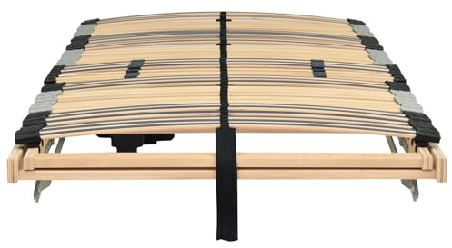 Gecheer Electric Slatted Bed Base - 39 Slats, Brown, Indoor, No Cover, Bedroom Use, Plug Power, 100x185x10 cm Model42015275