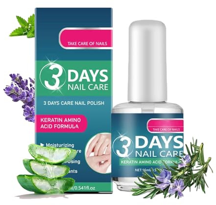3-Tage-Nagelpflege, Nagelhärtender Lack, Tägliche stärkende Pflege, Feuchtigkeitsspendendes und pflegendes Öl, Geeignet für dünne, schwache und beschädigte Nägel (1PCS)