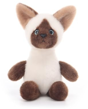 Apricot Lamb Langhals Siamkatze Plüschtier Kuscheltier Stofftier Braun 19cm