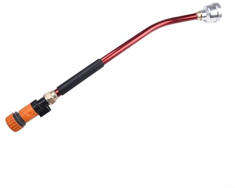 HpLive Gießstab, Gartenbrause, Pflanzensprühgerät für Bewässerung im Beet, Aluminiumlegierung Düse mit 1000 Löchern, 38 Grad gebogener Stab aus, 62 cm Länge, Anschluss(3/4inch)