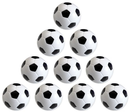 EYEPOWER 12070 * 10 Stück 36mm Kickerbälle Bulk 24 Gramm hart + griffig Original