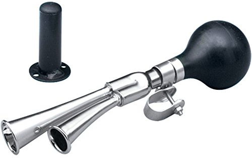 BERG Zweitonhupe XL | Chrom-Hupe mit 2 Tönen | Universal für BFR, BFR-3, XXL-BFR, E-BFR | Gokart Zubehör 2-Ton Signal-hupe | Ideal für Kinder-Gokarts | Hupe | Robust & Langlebig