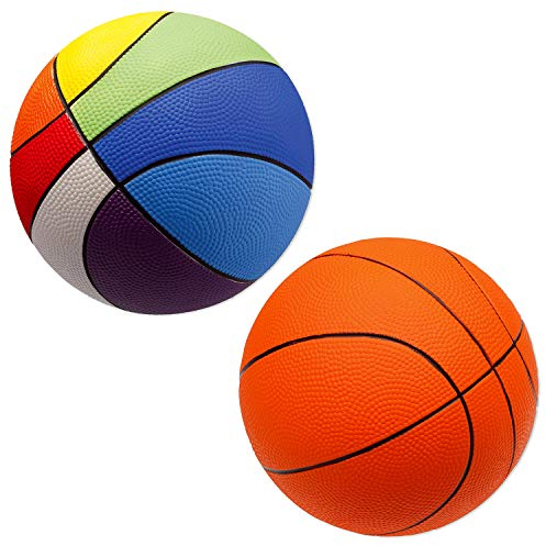 Sport-Thieme PU-Schaumstoffball Basketball | Sehr gut Springender Softball | Orange o. Bunt | Durchmesser 200 mm | 290-300 g | Schaumstoff mit PU-Beschichtung | Markenqualität