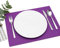FILU Platzsets aus Filz 4er-Pack Violett eckig (Farbe und Form wählbar) 30 x 41 cm – Tischset für drinnen und draußen Deko für Esstisch im Wohnzimmer, Gartentisch/Balkontisch