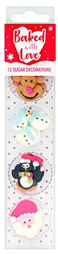 Baked with Love Christmas Friends Sugar Decorations