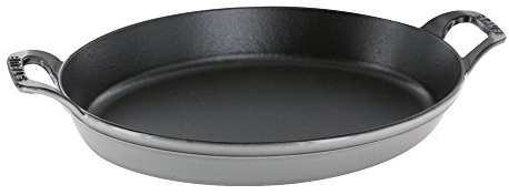 STAUB 13003718 Ovale Auflaufform, Gußeisen, Grau (Graphite Gray)
