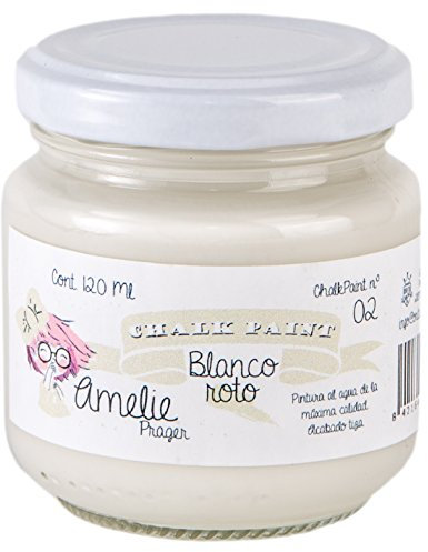 Amelie Prager 120-02 Pintura a la Tiza, Blanco Roto, 120 ml