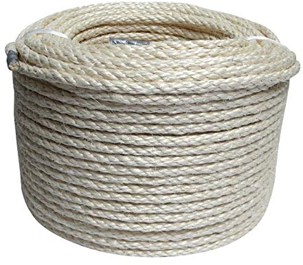 Kratzbaumland Sisalseil-Trosse für Kratzbäume + Spielmaus (50 Meter, 12 mm)