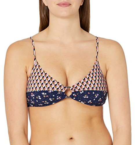 Seafolly Damen Remix Ring Front Bralette Bikinioberteil, per Pack Blau (Indigo Indigo), 40 (Herstellergröße: 14)