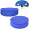 Festnight Poolabdeckung PE Abdeckplane für runde Frame Pool 460 cm Schwimmbecken Stahlrahmen Rundpool Schwimmbad Cover90 g/m²